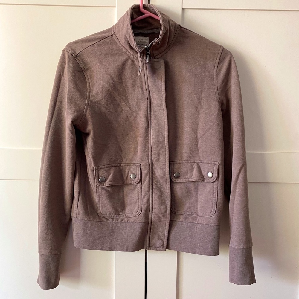 Banana Republic Moto Sweatshirt Jacket Size XS